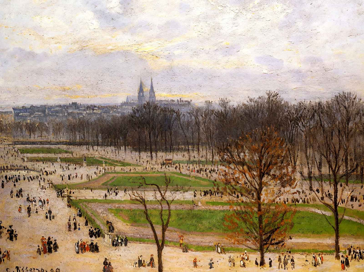 The Tuilleries Gardens Winter Afternoon Art Print 1899 by Pissarro (6 Sizes)