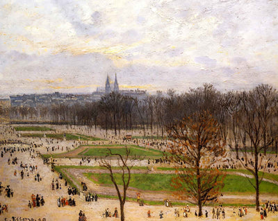The Tuilleries Gardens Winter Afternoon art print by Camille Pissarro (1899)