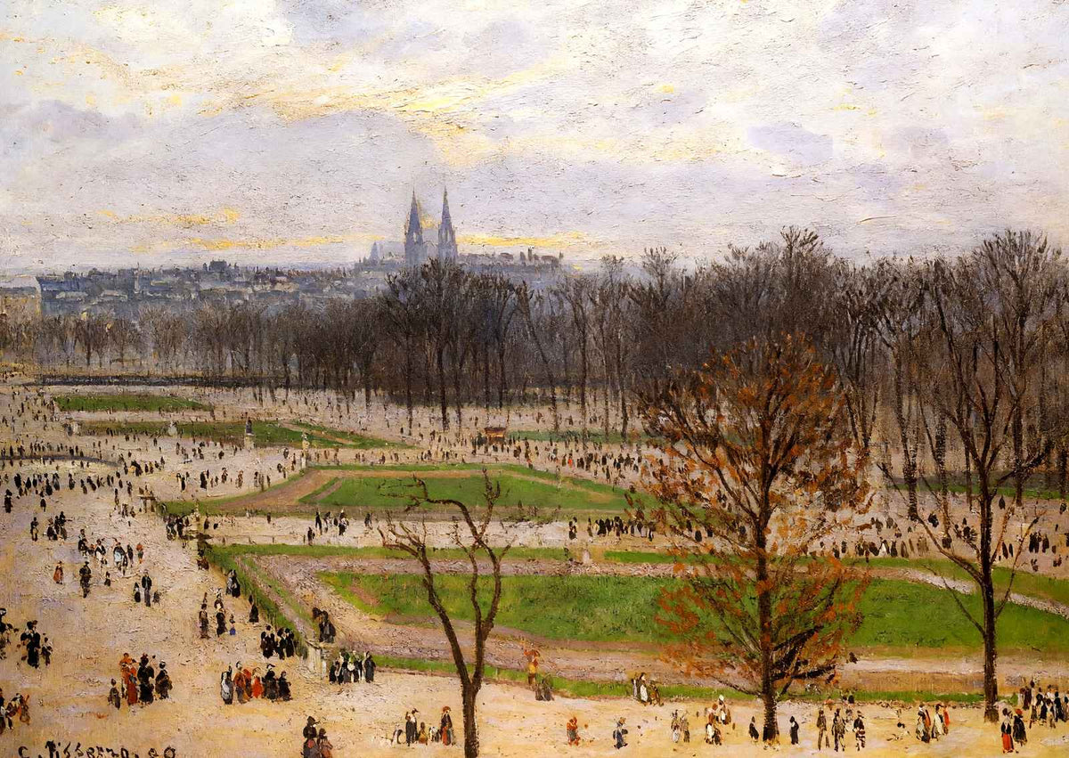 The Tuilleries Gardens Winter Afternoon Art Print 1899 by Pissarro (6 Sizes)