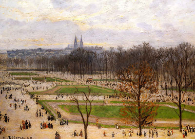 The Tuilleries Gardens Winter Afternoon Art Print 1899 by Pissarro (6 Sizes)