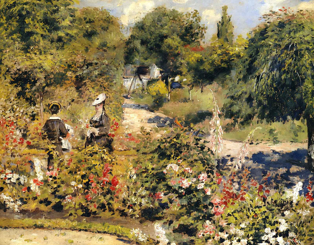 The Garden at Fontenay Art Print 1874 by Pierre-Auguste Renoir (6 Sizes)
