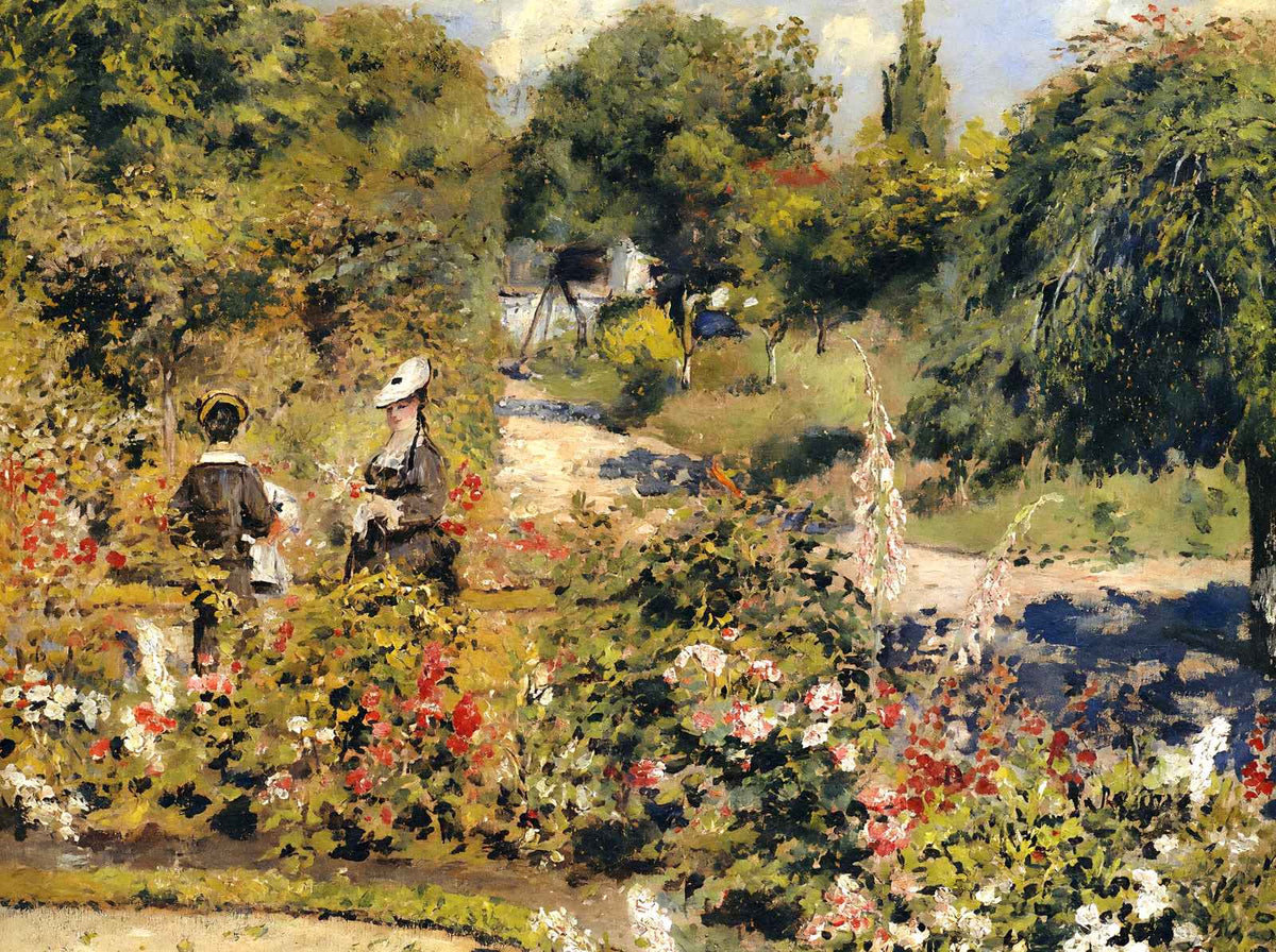 The Garden at Fontenay Art Print 1874 by Pierre-Auguste Renoir (6 Sizes)