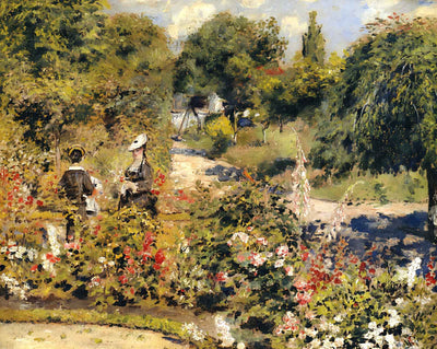 The Garden at Fontenay painting print by Pierre-Auguste Renoir (1874)