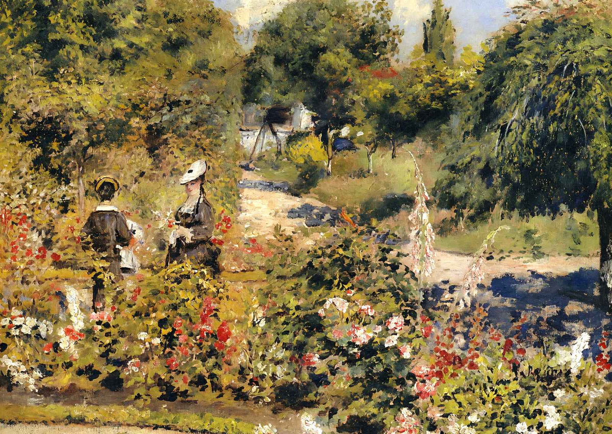 The Garden at Fontenay Art Print 1874 by Pierre-Auguste Renoir (6 Sizes)