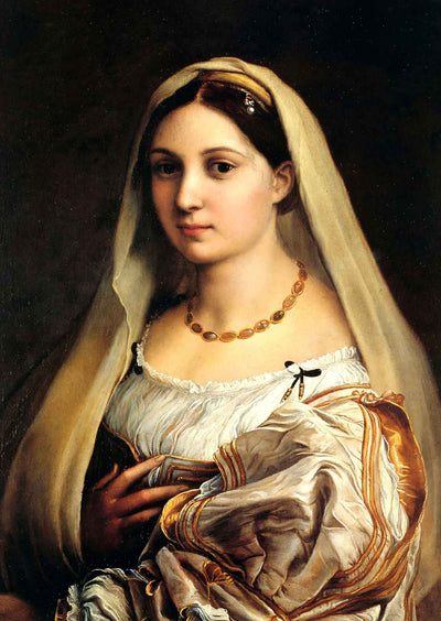 The Veiled Woman, or La Donna Velata 1516 by Raphael Art Print (6 Sizes)