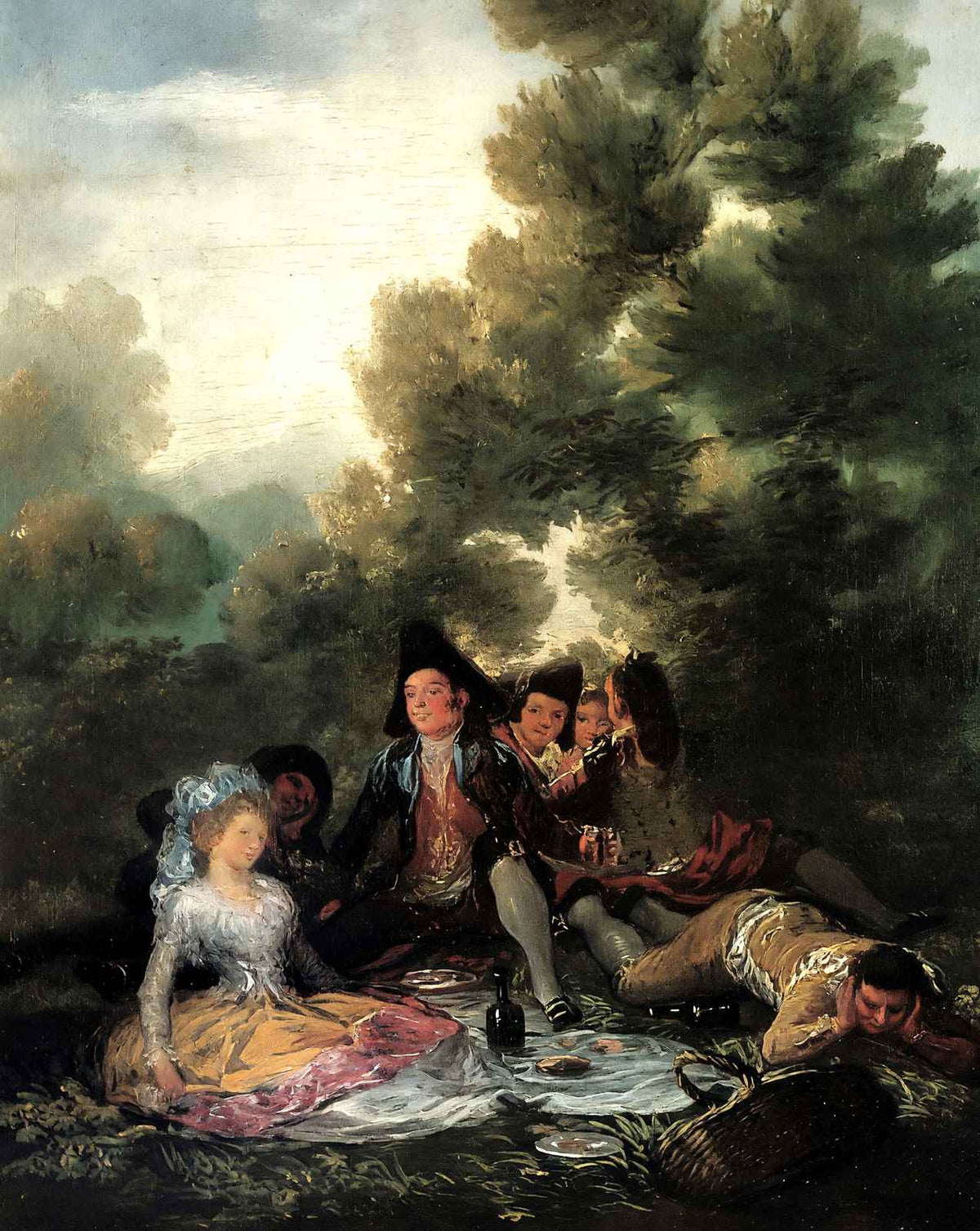 The Picnic art print by Francisco Goya (1788)