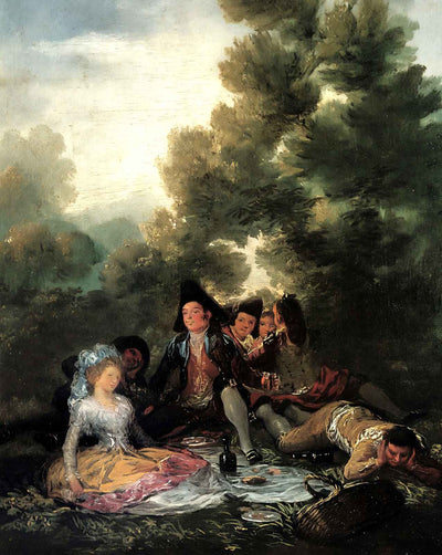 The Picnic art print by Francisco Goya (1788)