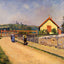 The Railroad Crossing at Les Patis fine art print by Camille Pissarro (1873)
