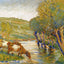 The River and Willows, Eragny 1888 by Camille Pissarro Art Print (6 Sizes)