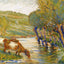 The River and Willows, Eragny 1888 by Camille Pissarro Art Print (6 Sizes)