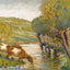 The River and Willows, Eragny 1888 by Camille Pissarro Art Print (6 Sizes)