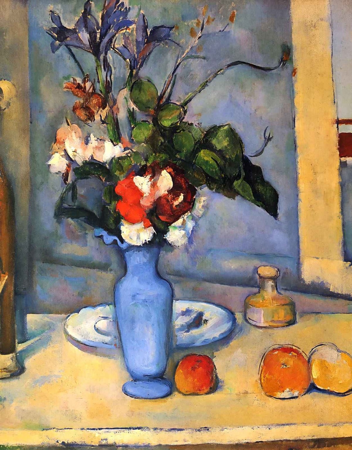 The Blue Vase Art Print 1887 Painting by Paul Cezanne (6 Sizes) - Premium Print