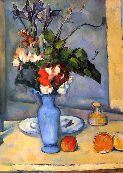 The Blue Vase Art Print 1887 Painting by Paul Cezanne (6 Sizes) - Premium Print