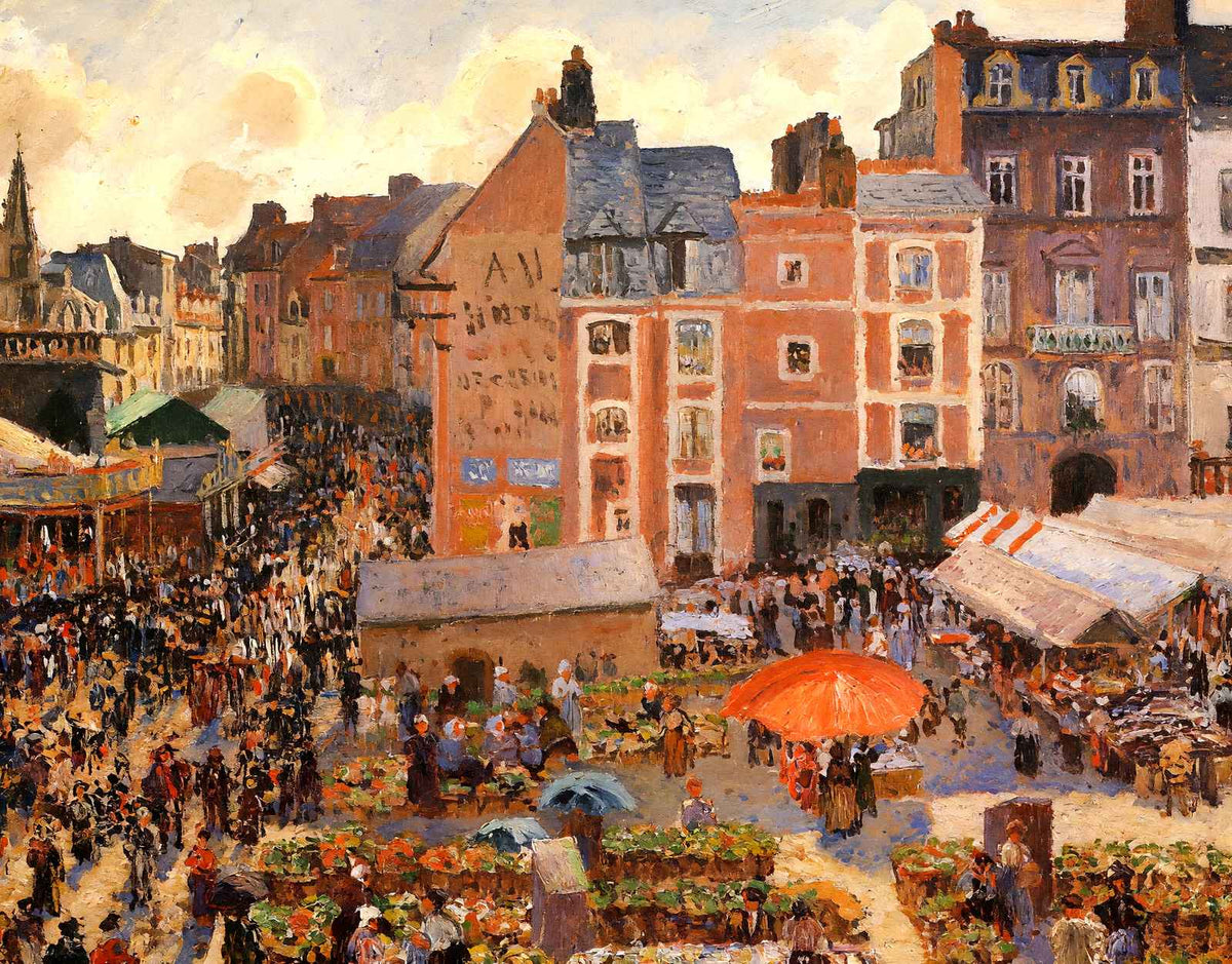 The Fair, Dieppe Sunny Afternoon Art Print 1901 by Camille Pissarro (6 Sizes)