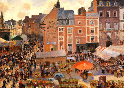 The Fair, Dieppe Sunny Afternoon Art Print 1901 by Camille Pissarro (6 Sizes)
