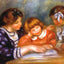 The Lesson 1906 Painting by Pierre-Auguste Renoir Fine Art Print (6 Sizes)