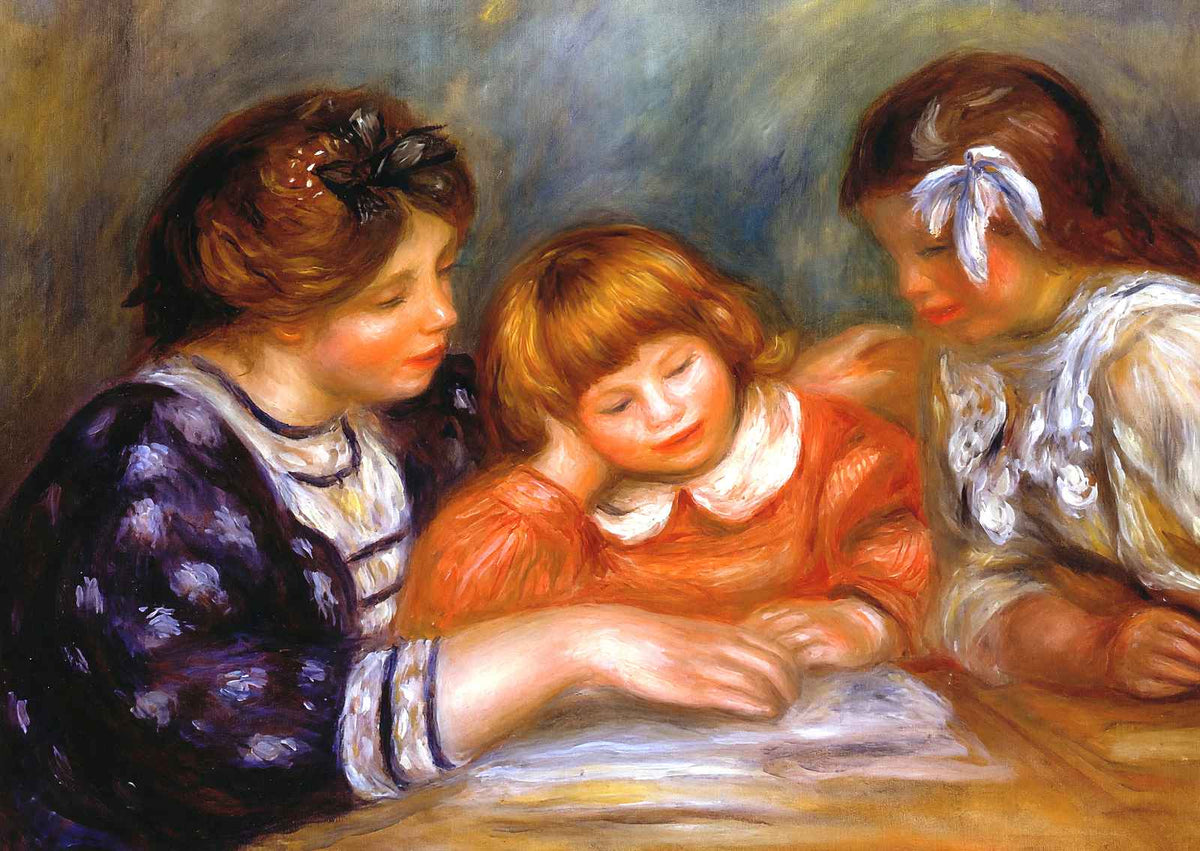 The Lesson 1906 Painting by Pierre-Auguste Renoir Fine Art Print (6 Sizes)