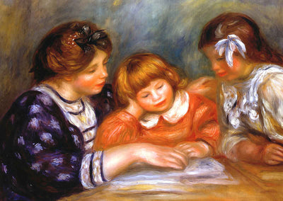 The Lesson 1906 Painting by Pierre-Auguste Renoir Fine Art Print (6 Sizes)
