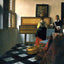 The Music Lesson Art Print 1665 Painting by Johannes Vermeer (6 Sizes)