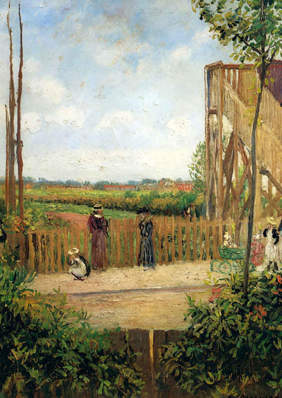 The Railroad Bridge at Bedford Park by Camille Pissarro Art Print (6 Sizes)