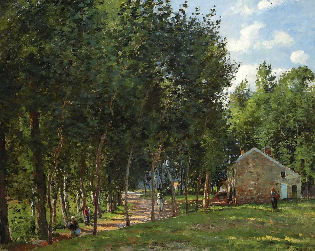 The House in the Forest painting by Camille Pissarro (1872)