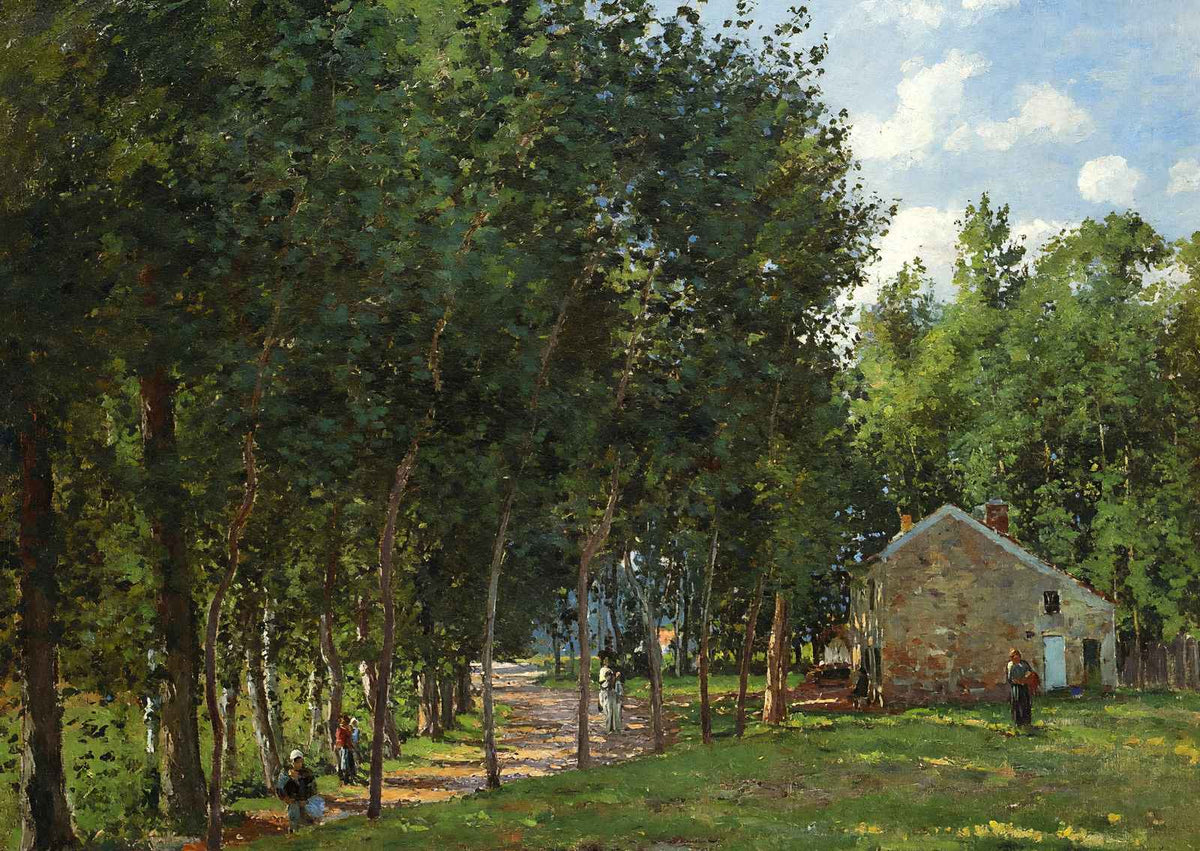 The House in the Forest 1872 Painting by Camille Pissarro Art Print (6 Sizes)