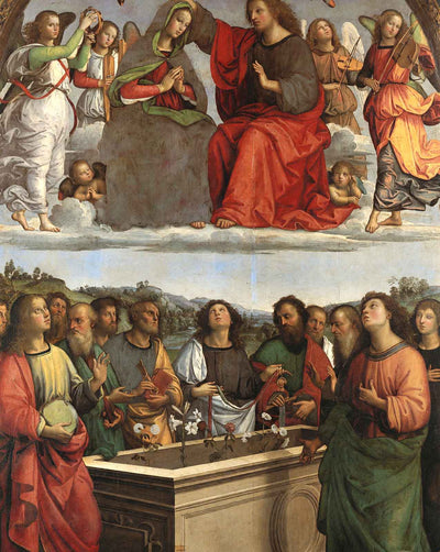 The Crowning of the Virgin fine art print by Raphael (1503)