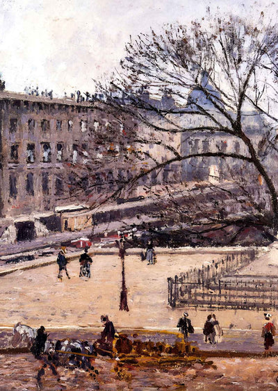 The Treasury and the Academy, Gray Weather Art Print 1903 by Pissarro (6 Sizes)