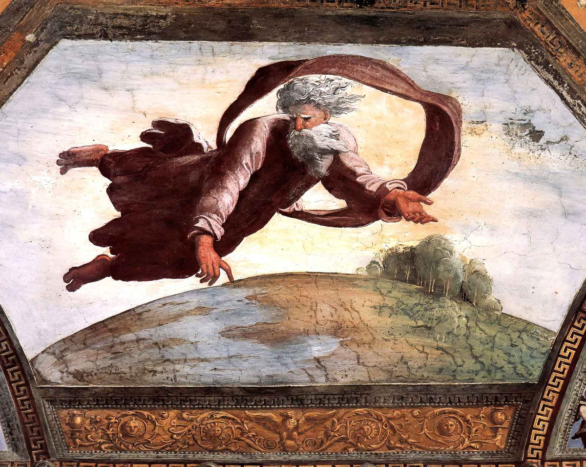 The Separation of Land and Water fine art print by Raphael (1519)
