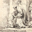 The Return of the Prodigal Son Art Print 1636 Drawing by Rembrandt (6 Sizes)