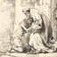 The Return of the Prodigal Son Art Print 1636 Drawing by Rembrandt (6 Sizes)