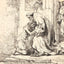 The Return of the Prodigal Son (1636) drawing print by Rembrandt (1636)