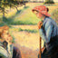 The Talk Art Print 1892 Painting by Camille Pissarro (6 Sizes) - Restored