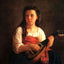 The Mandolin Player Art Print 1872 Painting by Mary Cassatt (6 Sizes)