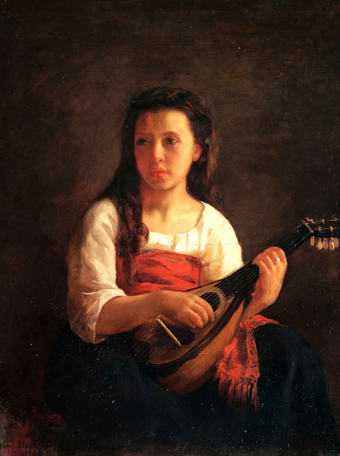 The Mandolin Player Art Print 1872 Painting by Mary Cassatt (6 Sizes)
