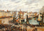 Fishmarket, Dieppe, Grey Weather, Morning Art Print 1902 by Pissarro (6 Sizes)