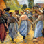 The Roundelay 1892 Painting by Camille Pissarro Art Print (6 Sizes)