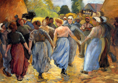 The Roundelay 1892 Painting by Camille Pissarro Art Print (6 Sizes)
