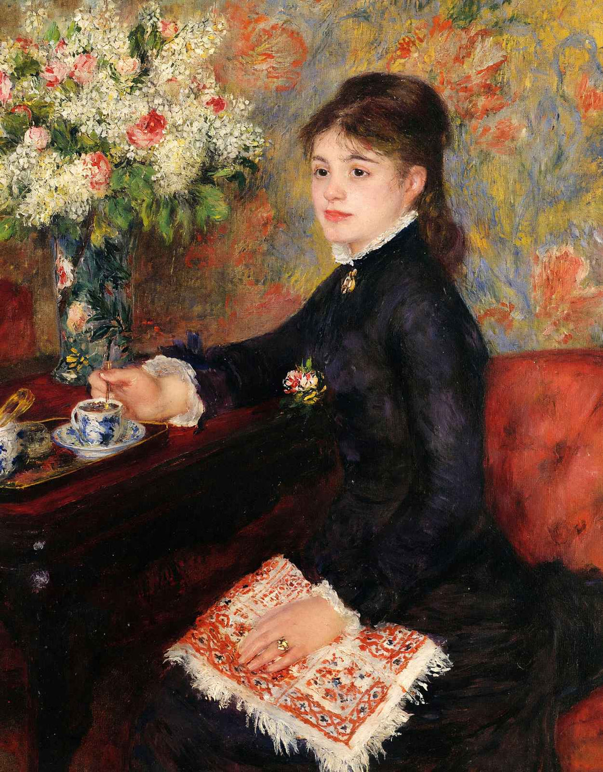 The Cup of Chocolate 1878 Painting by Pierre-Auguste Renoir Art Print (6 Sizes)