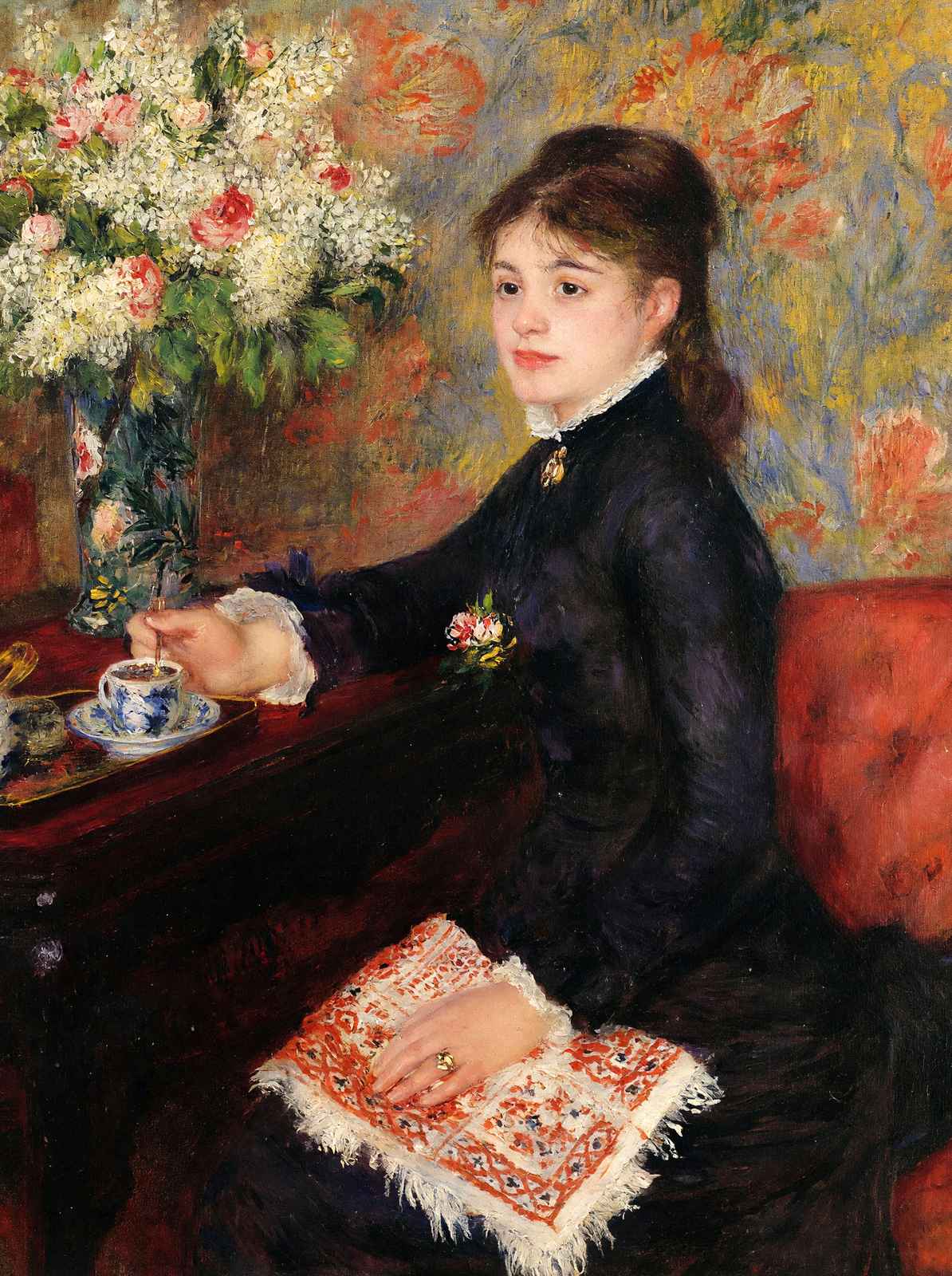 The Cup of Chocolate 1878 Painting by Pierre-Auguste Renoir Art Print (6 Sizes)