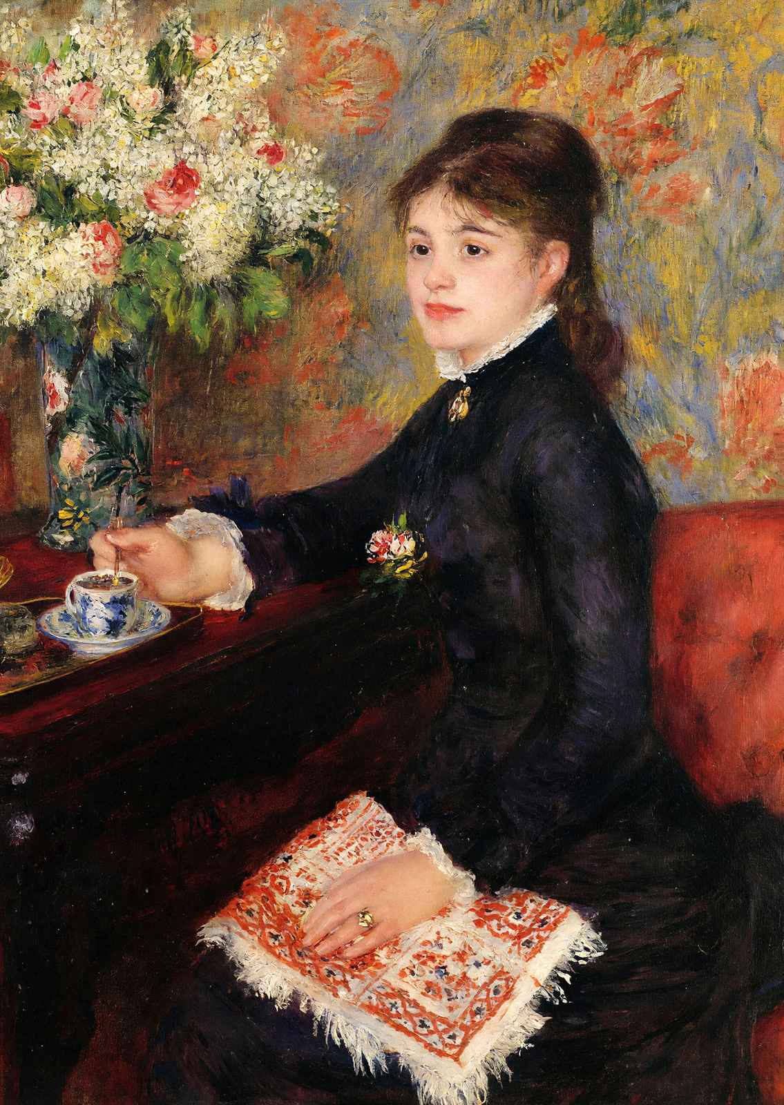 The Cup of Chocolate 1878 Painting by Pierre-Auguste Renoir Art Print (6 Sizes)