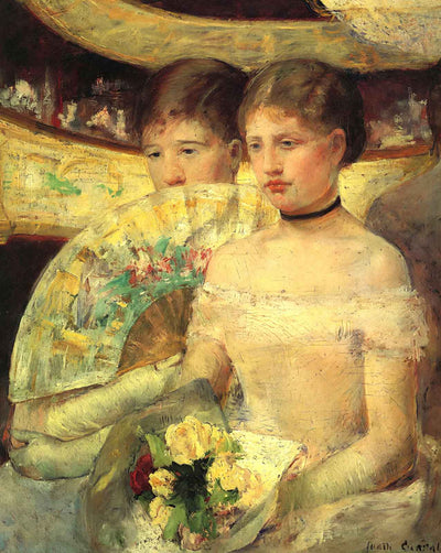The Loge art print by Mary Cassatt (1880)