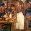 The Pork Butcher painting print by Camille Pissarro (1883)