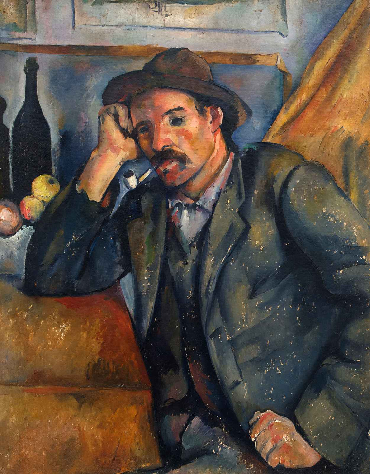 The Smoker 1890 Painting by Paul Cezanne Fine Art Print (6 Sizes) - High Quality