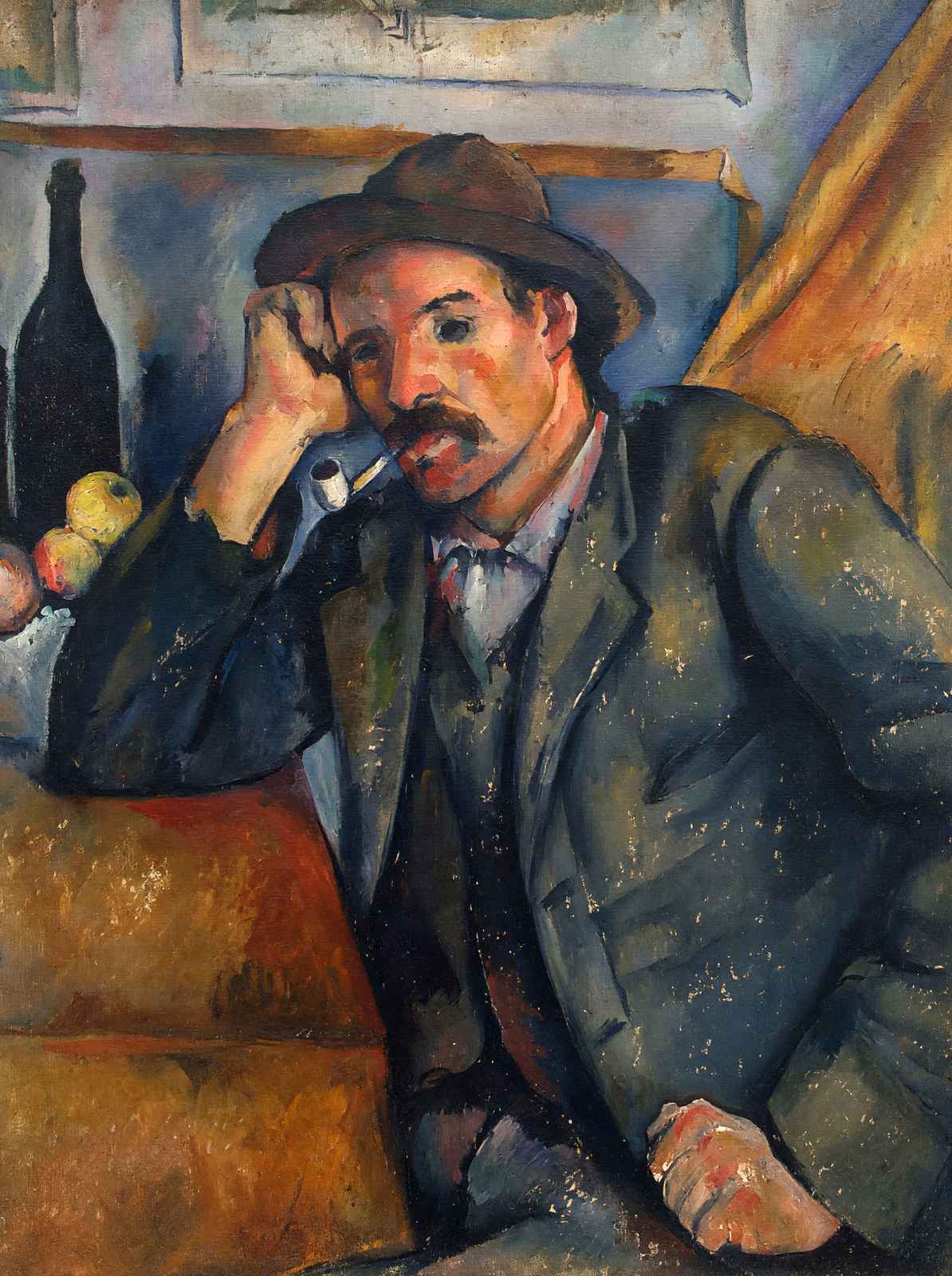 The Smoker 1890 Painting by Paul Cezanne Fine Art Print (6 Sizes) - High Quality