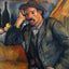 The Smoker fine art print by Paul Cezanne (1890)