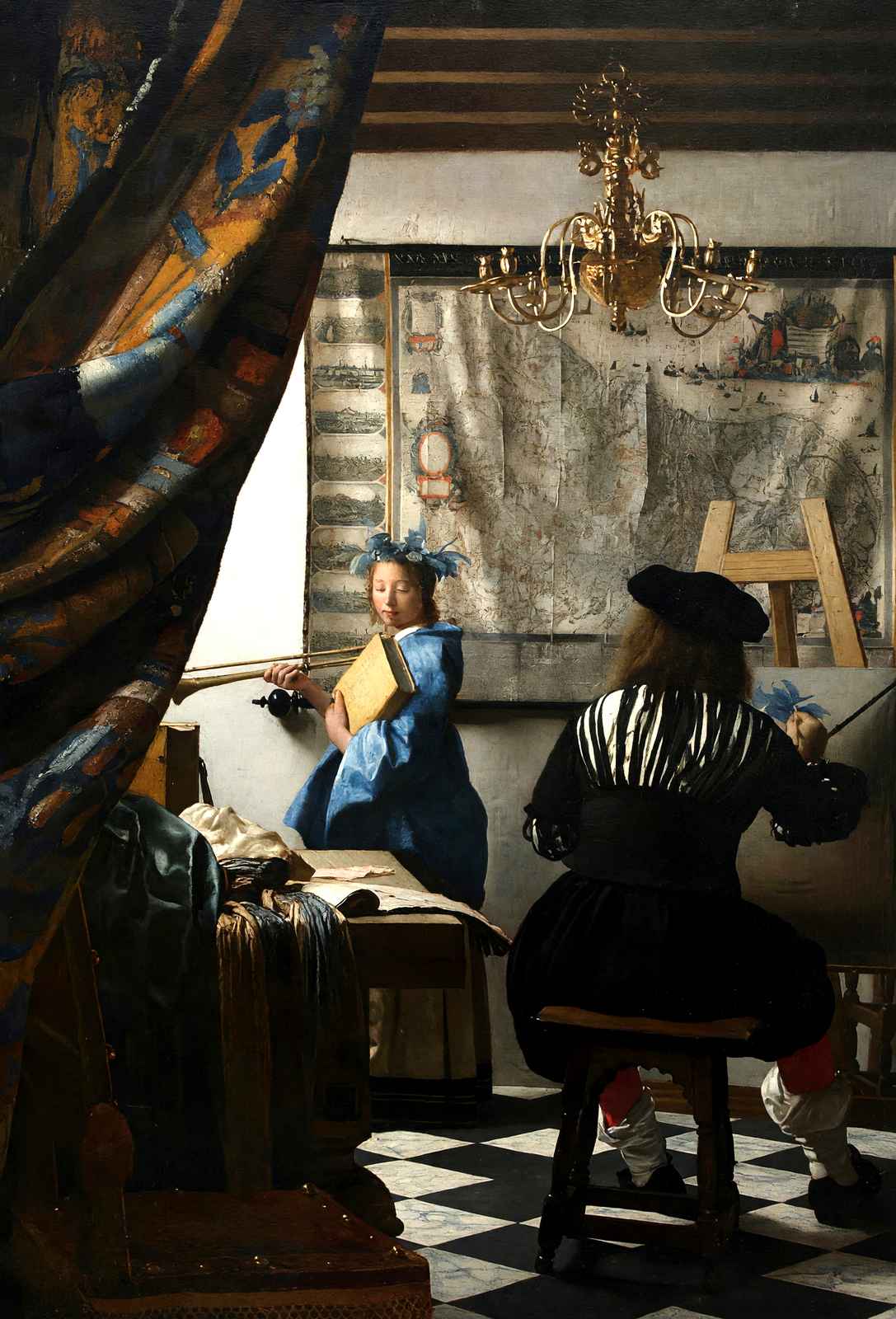 The Art of Painting 1668 Painting by Johannes Vermeer Fine Art Print (6 Sizes)