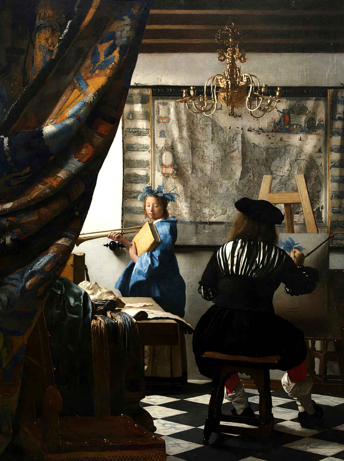 The Art of Painting 1668 Painting by Johannes Vermeer Fine Art Print (6 Sizes)