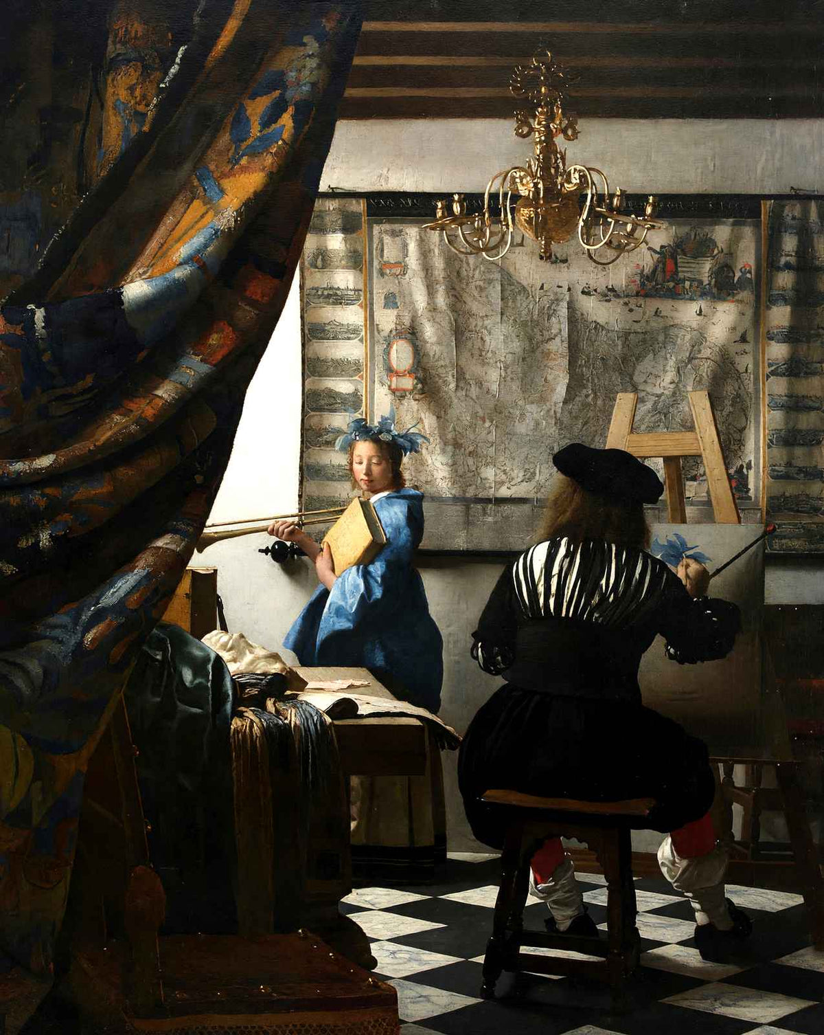 The Art of Painting painting by Johannes Vermeer (1668)
