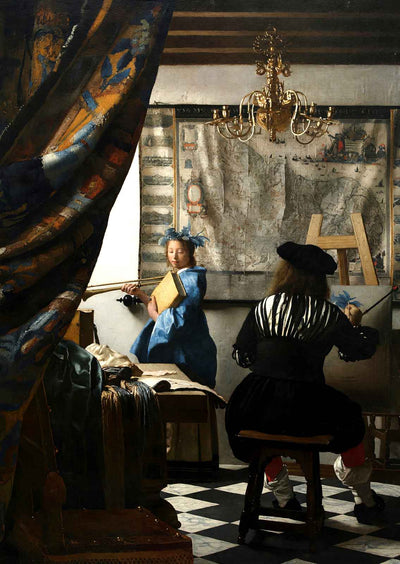 The Art of Painting 1668 Painting by Johannes Vermeer Fine Art Print (6 Sizes)